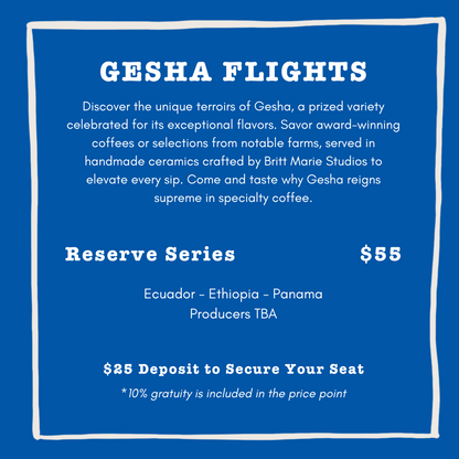 Gesha Tasting Experience